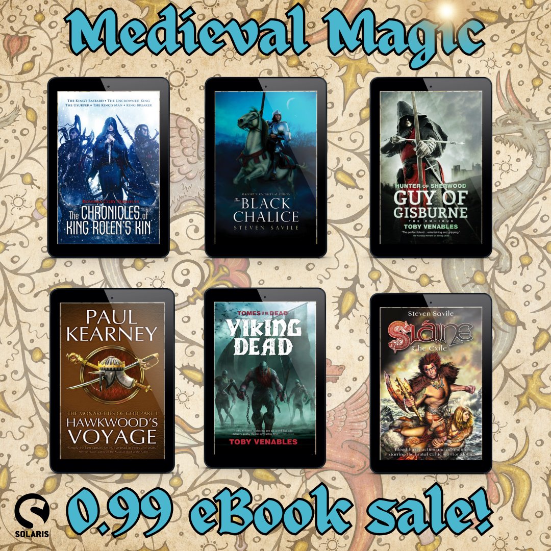 To celebrate the release of <a href="/NataniaBarron/">Natania Barron</a>'s QUEEN OF FURY next month, we've come over all medieval and put 12 titles on sale for only 0.99 exclusively on our website until 11:59pm on Sunday 1st December!

Ft <a href="/OOSangoyomi/">O.O. Sangoyomi</a> <a href="/ae_kaplan/">Ariel/A.E. Kaplan</a>, <a href="/KoldHoldt/">Thilde Kold Holdt</a> &amp; more!

geni.us/Solarissale