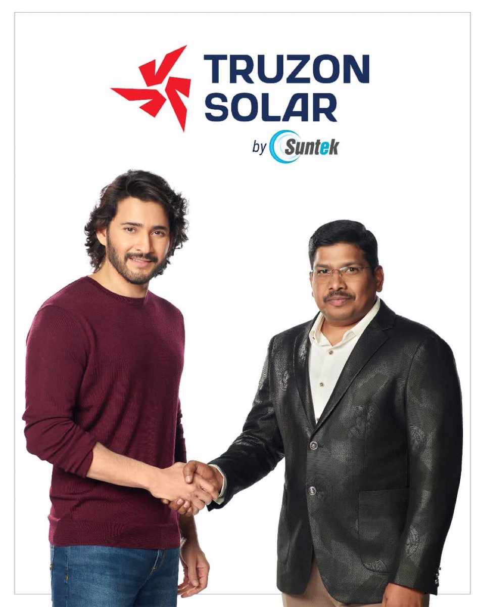 Telugu_Cult's tweet image. #MaheshBabu Joins Hands with #TruZonSolar by SunTek to Lead India Towards sustainable energy ☀️⚡💡 

Ad directed by @AnilRavipudi gaaru 💥

@urstrulyMahesh @TruzonSolar #SunTek #GreenEnergy #SustainableLiving