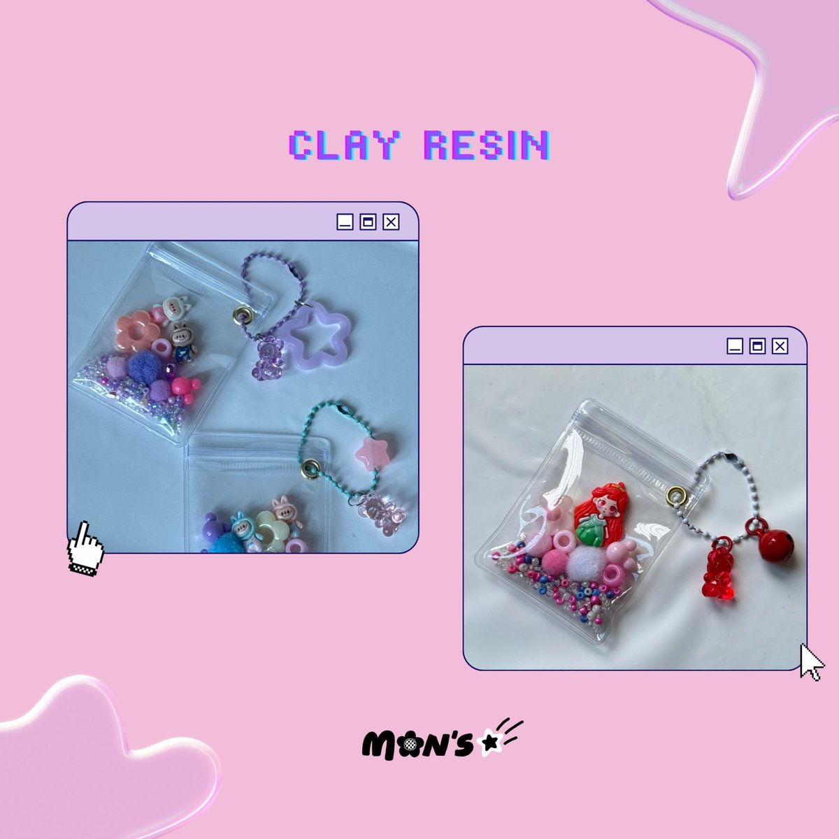 monsthelabel's tweet photo. ——hiii, sobat monc! aku ready pocket keychain nicc🍬

★ tersedia 2 jenis beads Acrylic &amp; Clay 
★ tersedia 3 ukuran pouch
★ start from IDR 10.000
★ bisa checkout via shopee
★ bisa request beads ya, harga menyesuaikan

#zonajajan  #zonacuan #customkeychain https://t.co/MApvzeC0B7