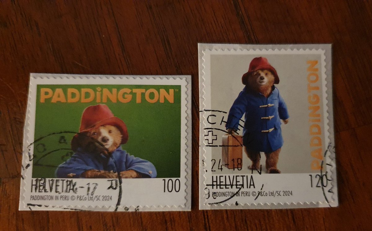 Jonas (@magnarssontv) on Twitter photo Wow, another childhood-hero has got #stamps in Switzerland! Unfortunately hasn't #Paddington any Swiss background (mountains etc.)
#philately #mailart
<a href="/paddingtonbear/">Paddington</a> Wow, another childhood-hero has got #stamps in Switzerland! Unfortunately hasn't #Paddington any Swiss background (mountains etc.)
#philately #mailart
<a href="/paddingtonbear/">Paddington</a>