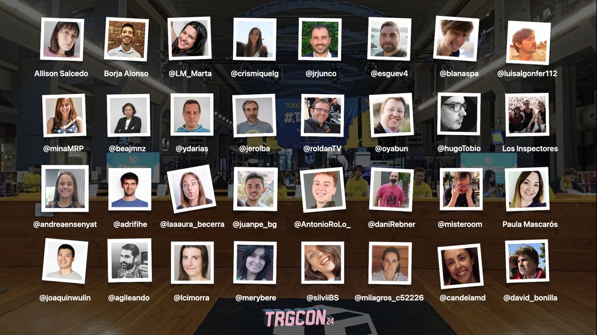 Mi #followfriday hoy va para todos los voluntarios de la #trg24,  <a href="/beajmnz/">Bea Jiménez</a>, <a href="/AntonioRoLo_/">Antonio Rodríguez</a>, <a href="/ydarias/">Yeray Darias</a>, <a href="/jerolba/">Jerónimo López</a>, <a href="/oyabun/">Javier Alonso</a>, <a href="/esguev4/">Esgueva</a>, <a href="/agileando/">ЯUßΞ₦ (🤖, 🎧)</a>, <a href="/blanaspa/">Blanca Lanaspa</a>, <a href="/misteroom/">O Óscar</a>, <a href="/lcimorra/">Laura Cimorra</a>, <a href="/joaquinwulin/">Joaquin Wu Lin</a>, <a href="/laaaura_becerra/">Laura Becerra</a>, <a href="/jrjunco/">Ramón</a>, <a href="/crismiquelg/">Cris Miquel</a>, <a href="/LM_Marta/">Marta Lora</a>, <a href="/SilviiB/">Silvana Barrientos</a>, <a href="/merybere/">María Berenguer</a>, <a href="/Luisalgonfer/">Luis Albert</a>,