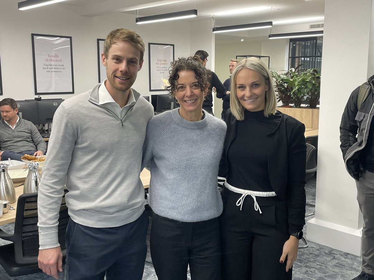 Yesterday morning at David James Wealth, we hosted a Networking Introducer Breakfast: Empowering Athletes in Health and Wealth.

From the hot seat to the interviewer, it was a fun change.

In the room: sports lawyers, accountants, agents, and more! #AthleteSupport