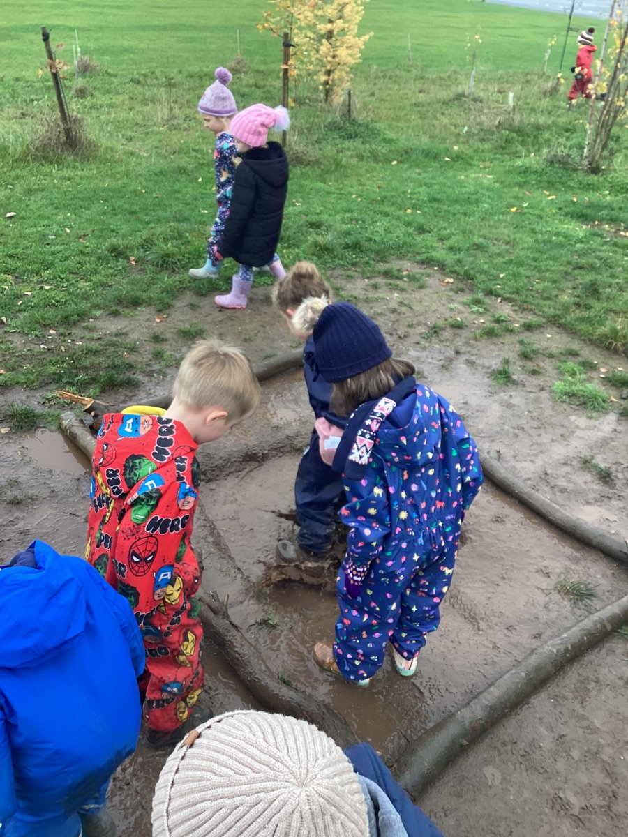 We explored forest school earlier this week. There was plenty of muddy puddles, dens to build and we even had a go on the tyre slide. We had so much fun!