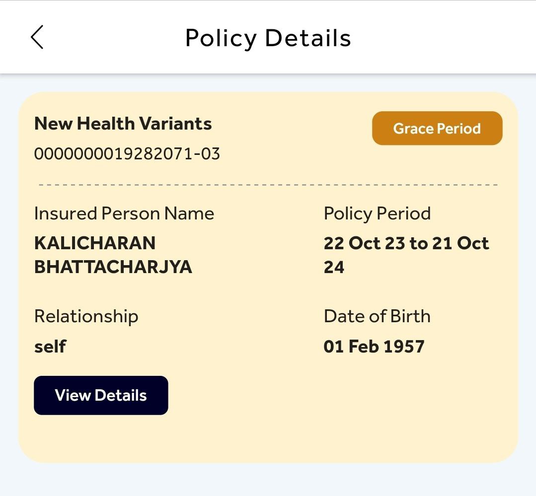 bbbhattacharjya's tweet photo. "@SBIGeneral, your tagline says 'Suraksha aur Bharosa dono,' but my experience says SURAKSHA AUR BHAROSA DONO NAHI. I paid the premium on time for my father's health insurance, yet the policy hasn't been renewed even after a month. Is this how you treat customers? #Fraud https://t.co/V9dJnSZl9x