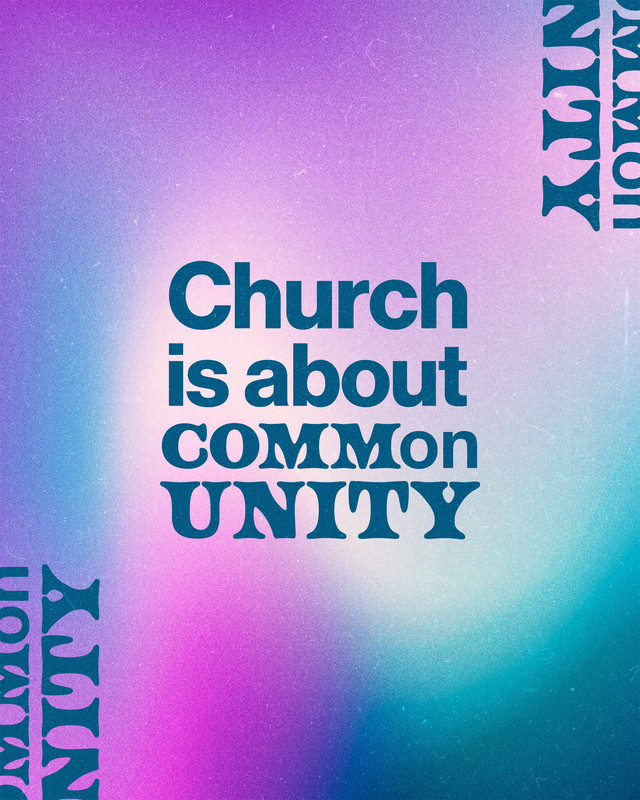 Church isn’t a country club. It’s a family, united for one purpose.