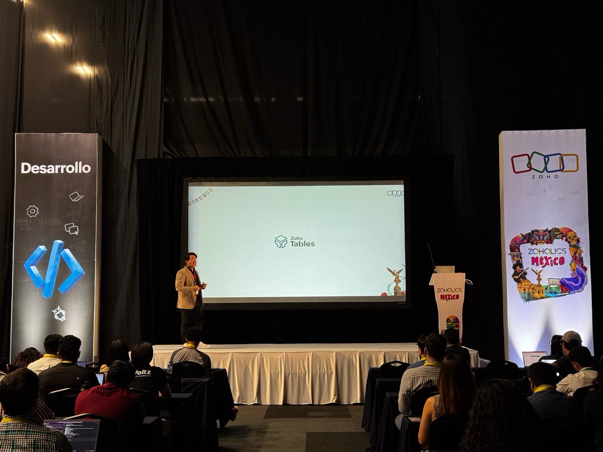 ZohoTables's tweet image. Carlos Gutierrez Cayetano took the stage to introduce Zoho Tables at #ZoholicsMexico, marking the official launch of our #WorkManagementSoftware in Zoho Latam. We’re thrilled to see such enthusiasm for Zoho Tables!
Explore the product at zoho.to/tables_mexico2…
@Zoholics