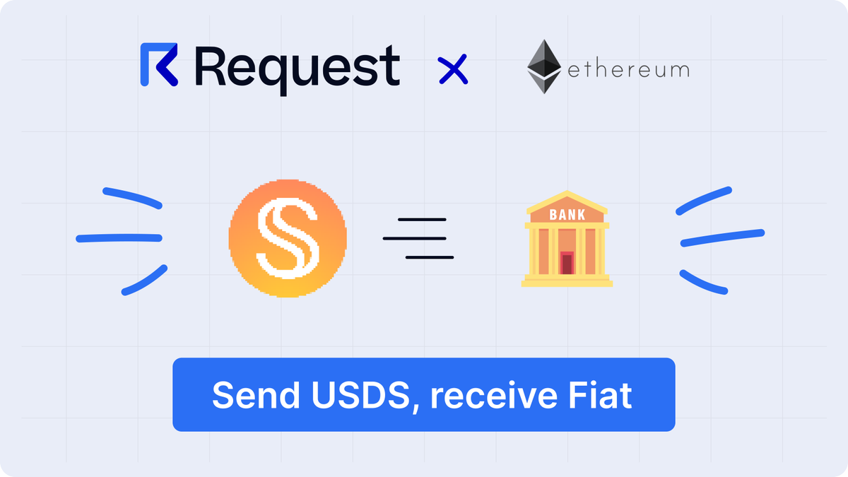 RequestFinance's tweet photo. We are proud to announce that $USDS is now LIVE for crypto2fiat payments, on Ethereum! 🥳

Our users can receive fiat bills, upload them, and pay them in USDS, in addition to USDC, USDT and many other currencies.

Plus, we support payouts in many fiat currencies, including USD, EUR, GBP, AUD, CHF, SGD, NZD, THB, HKD, IDR, CAD, INR, AED, KRW, JPY, MYR, and PHP.

Here are 6 use cases for crypto payments of fiat bills 🧵