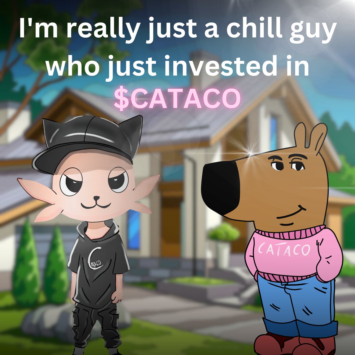 Buy now $Cataco

Be chill after investing 🚀🚀

<a href="/Davincij15/">Davinci Jeremie</a> holds 20% supply $Cataco in his wallet💎

Ca - UonnnktBR437TAjRTuKYiXoczUoDwmzfoGhVUDpPRfC

Tg - t.me/catacocto
#solana #sol #memecoin #davinci #ChillGuy
