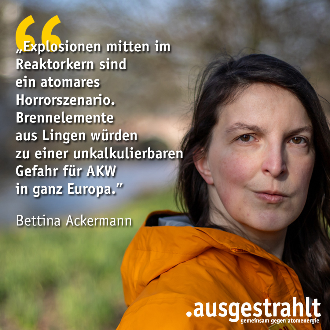 ☢️Atomfabrik #Lingen: Kann #Rosatom Sprengstoff in Brennstäbe schmuggeln? Der Russischer Staatskonzern wird fertige #Brennstäbe und Komponenten nach Lingen liefern. Manipulationen können dadurch nicht erkannt werden.

👉Zur PM: ausgestrahlt.de/presse/uebersi…

#Atomkraft #Framatome #ANF