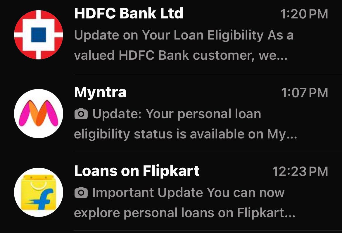 kulchinmay's tweet photo. @HDFC_Bank How the same information is being circulated by @myntra and @Flipkart on my Credit Card loan eligibility ? 
Should I trust on the data privacy of my credit card data or should I opt for some other bank ? @RBI @nsitharamanoffc @nsitharaman https://t.co/mbdyKhGiJ2