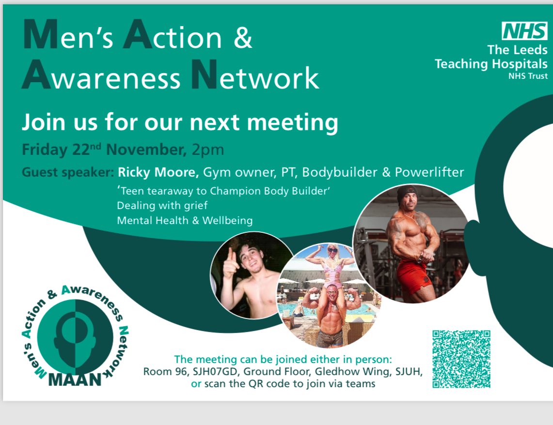 LTHT MAAN (@maan_ltht) on Twitter photo Who’s joining us today ? Set to be a great in-sight into how Ricky went from troubled teen to a successful business & Bodybuilding career…with some heartbreak along the way <a href="/LeedsHospitals/">Leeds Teaching Hospitals</a> #MensHealth Who’s joining us today ? Set to be a great in-sight into how Ricky went from troubled teen to a successful business & Bodybuilding career…with some heartbreak along the way <a href="/LeedsHospitals/">Leeds Teaching Hospitals</a> #MensHealth