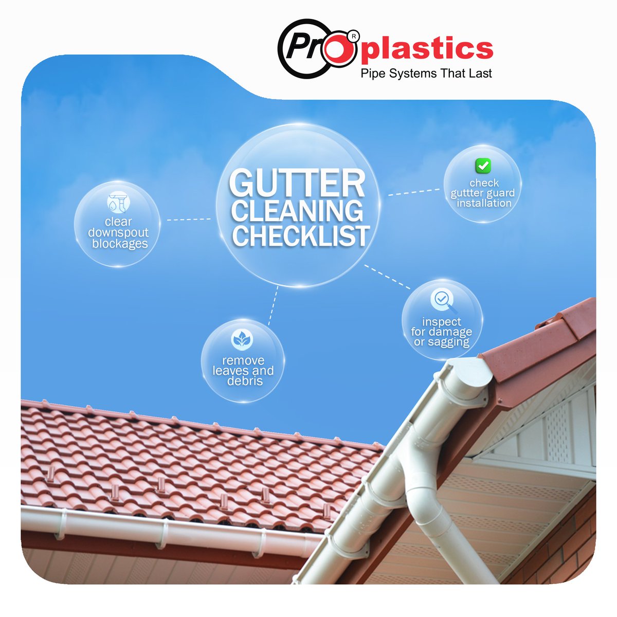 Proplastics Zimbabwe (@proplasticszw) on Twitter photo Seasonal Reminder: Clean Your Gutters!
Clean, debris free gutters protect your home better.
PS: Upgrade to #ProplasticsGutters for corrosion and rust resistance, easy installation and maintenance.
Get in touch today: Email: sales@proplastics.co.zw/ WhatsApp: +263 787 121 723 Seasonal Reminder: Clean Your Gutters!
Clean, debris free gutters protect your home better.
PS: Upgrade to #ProplasticsGutters for corrosion and rust resistance, easy installation and maintenance.
Get in touch today: Email: sales@proplastics.co.zw/ WhatsApp: +263 787 121 723