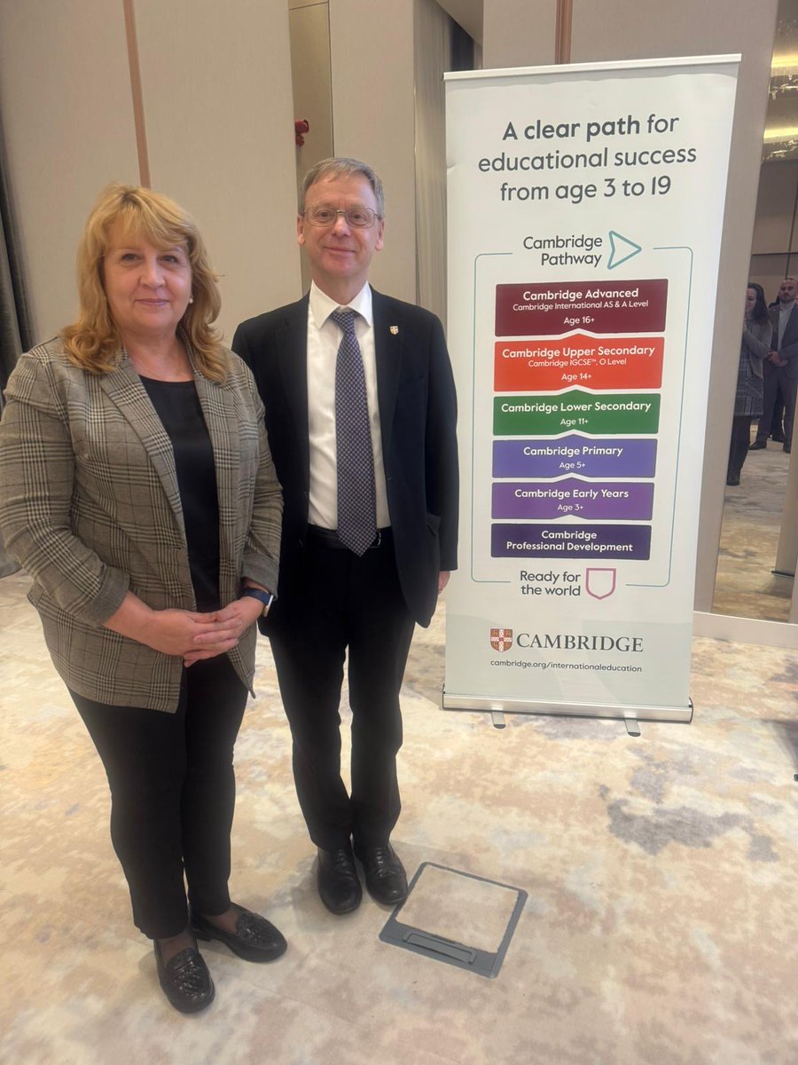 HIS_Moldova's tweet photo. Academic Director, Inga Chiosa @CpdHeritage is attending the @CambridgeInt Principals' conference in Cluj. It has been a great opportunity to catch up with friends, sister @COBISorg schools &amp; to see what lies ahead for the curriculum. We're a proud Cambridge school in #Moldova 🇲🇩 https://t.co/LwWgVPAoSc