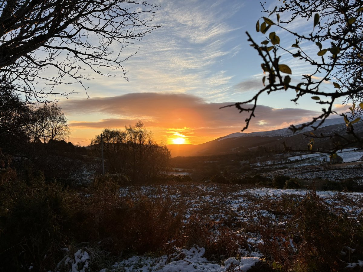 It was a cold and frosty morn…..
No question winter has arrived in Glencree #Wicklow #sunrise