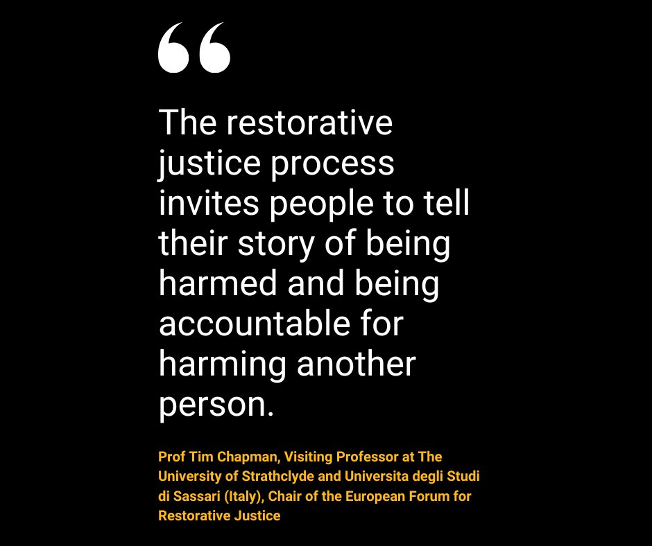 How can we bridge divides and foster understanding in an increasingly polarised world?

Restorative justice offers a path to healing by addressing harm, promoting understanding, and creating spaces for meaningful dialogue and connection.

#RJWeek2024 #RestorativeScotland #RJWorks