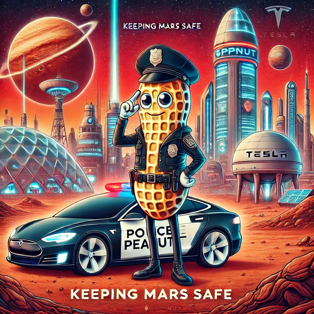 PolicePNUT's tweet photo. #PolicePeanut - #KeepingMarsSafe 🚨🌌
Even on Mars, there’s no slacking! With $PPNUT, Police Peanut patrols the Red Planet alongside @elonmusk and @Tesla . Safety first, humor always. 🚀🌍

Join the mission today! #PolicePeanut #MarsSafety #Tesla

https://t.co/m1rqWmm2Jp https://t.co/svh1aQKXPK