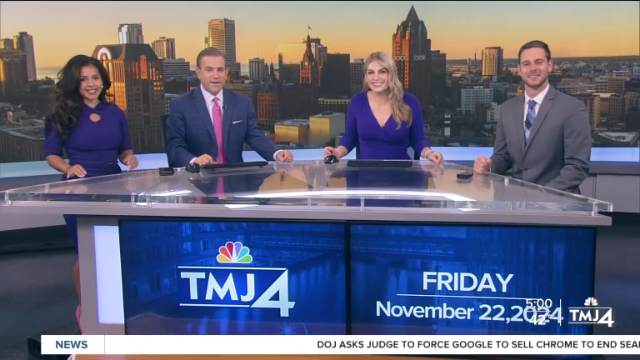 Tom Durian (@tmj4tom) on Twitter photo Good Morning! It's Friday. As we head into the weekend <a href="/TylerMoorewx/">Tyler Moore</a> has a look at our forecast on #TMJ4Today
WATCH <a href="/tmj4/">TMJ4 News</a> News: tmj4.com/live
<a href="/AdrianaMendez/">Adriana Mendez</a> <a href="/AndreaAlbersTV/">Andrea Albers</a> <a href="/SydniEure/">Sydni Eure</a> Good Morning! It's Friday. As we head into the weekend <a href="/TylerMoorewx/">Tyler Moore</a> has a look at our forecast on #TMJ4Today
WATCH <a href="/tmj4/">TMJ4 News</a> News: tmj4.com/live
<a href="/AdrianaMendez/">Adriana Mendez</a> <a href="/AndreaAlbersTV/">Andrea Albers</a> <a href="/SydniEure/">Sydni Eure</a>
