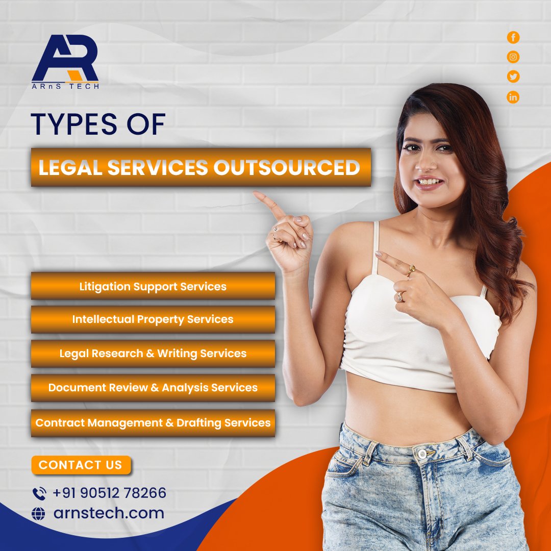 arnstech's tweet image. Streamline your legal processes with the right outsourcing solution! Discover the types of legal services outsourcing and choose what fits your needs.
#LPOservices #lpo #legalprocessingoutsourcing