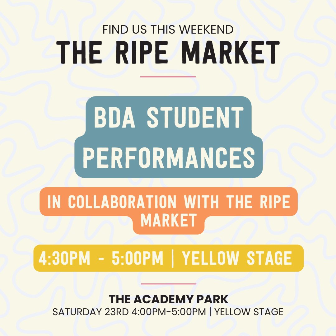 BDA_GCC's tweet image. Join us this Saturday at The Ripe Market for our British Dance Academy Winter Performances! From 4-5PM, enjoy kids&apos; dance workshops &amp;amp; live student performances.

#kidsdanceclassesdubai #dubaikidsactivities #danceclassesforkids #adultdanceclasses #britishdanceacademy #danceclasses