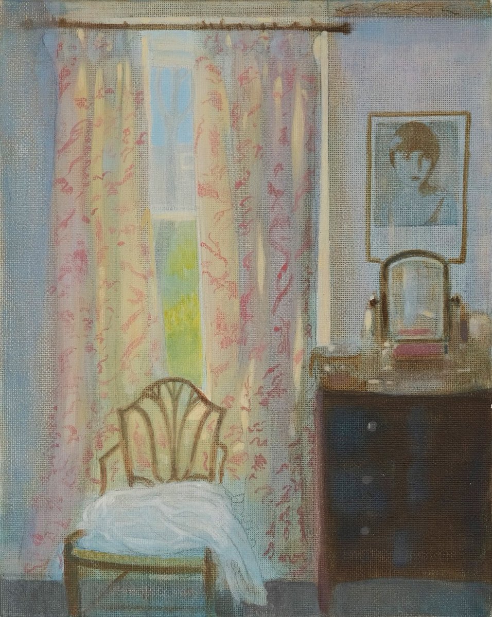 Sunlight the Bedroom St Margarets: acrylic on canvas