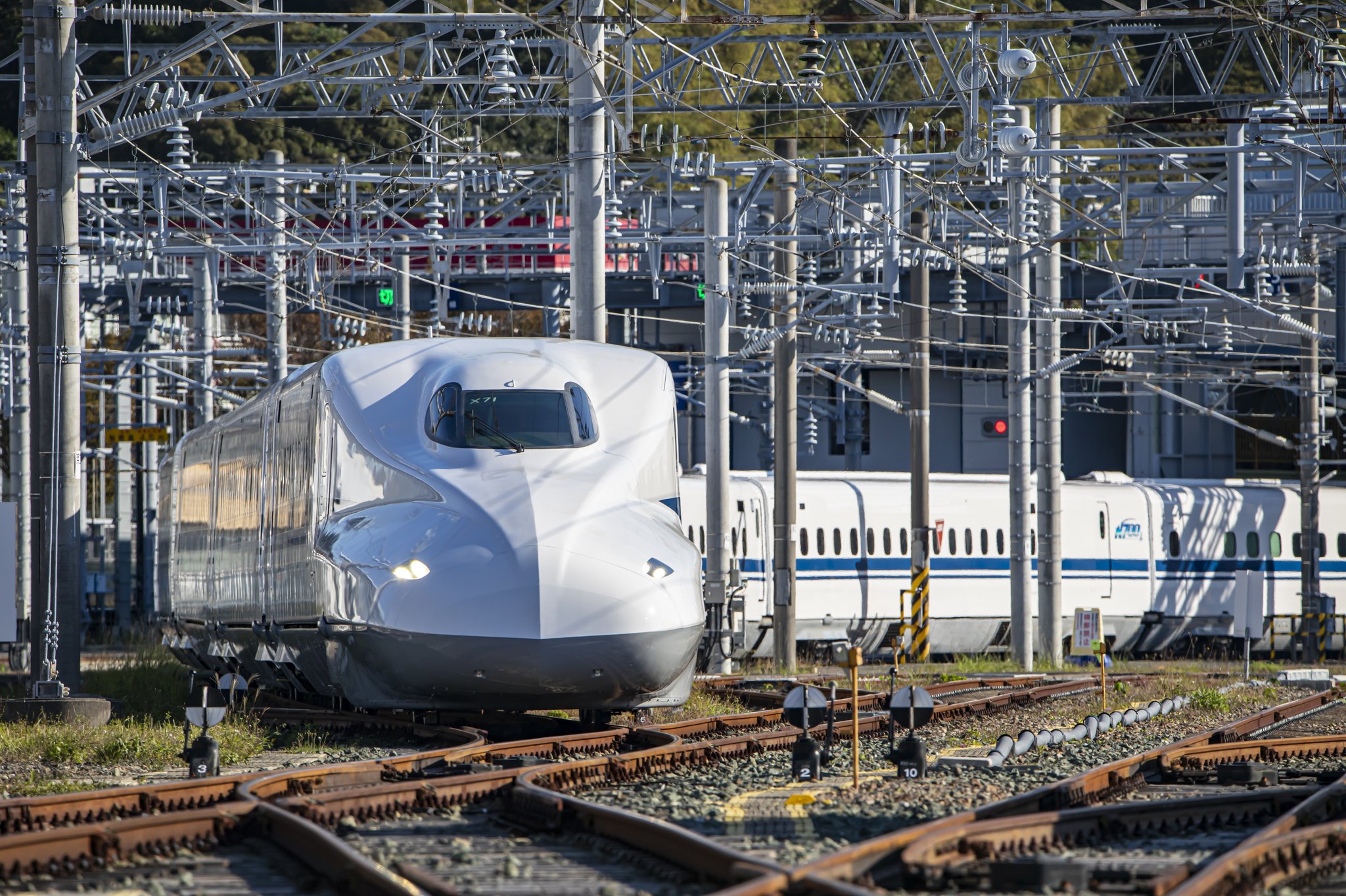 国鉄浜松工場 新幹線旅客電車 全般検査100編成出場記念写真 43.8.30