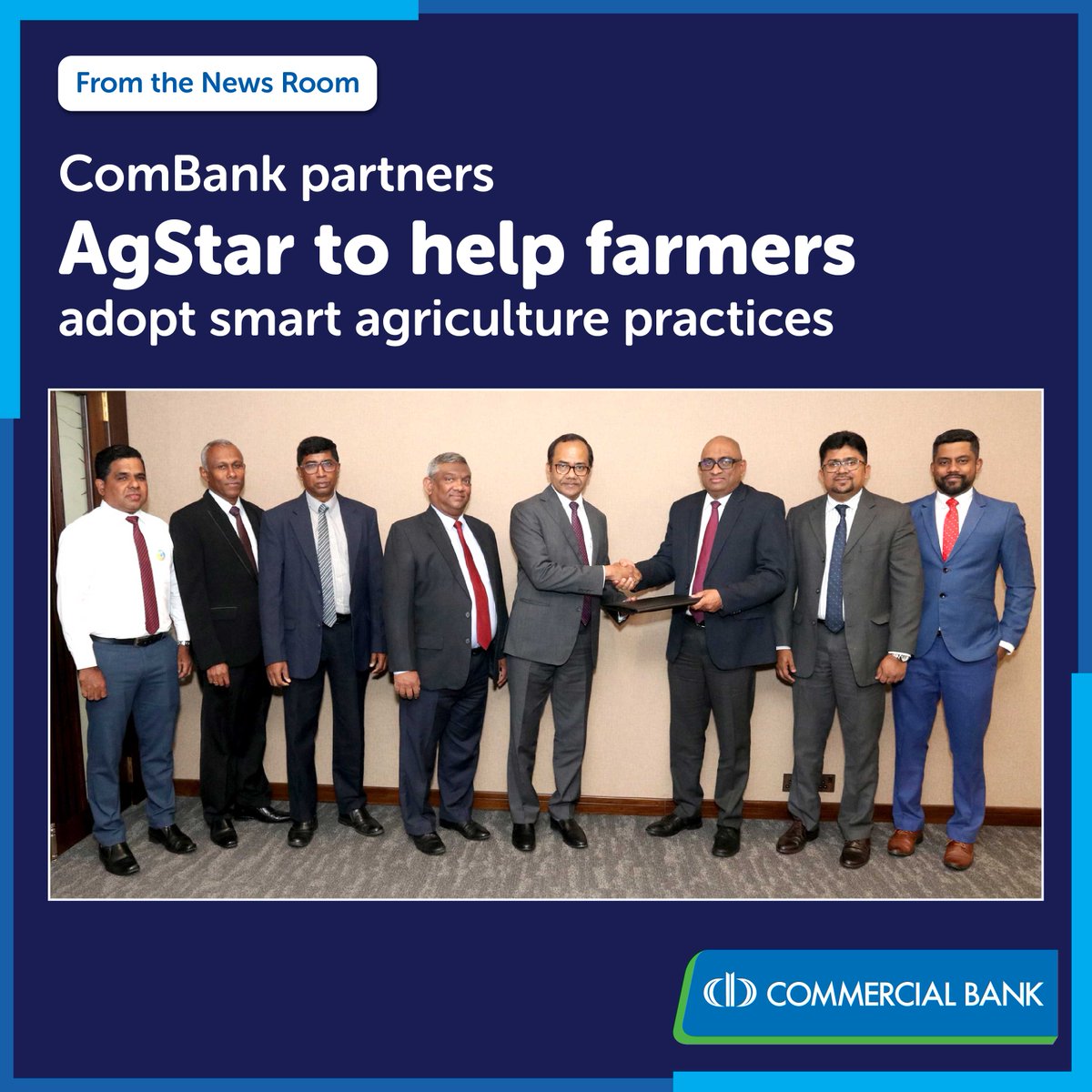 ComBank_LK's tweet photo. #NewsRoom
ComBank partners AgStar to help farmers adopt smart agriculture practices

The Commercial Bank of Ceylon has announced a partnership with AgStar PLC to promote smart agriculture machinery and equipment...

Read More - https://t.co/4wNQMzb90F

#ComBank #AgStar https://t.co/w2mhAdnAFh