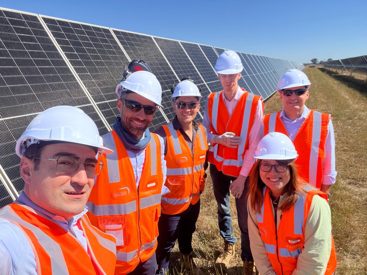 EricBouret's tweet photo. Earlier this week, I was on-site at @NEOEN_Energy's Culcairn Solar Farm in Australia, getting a firsthand look at the incredible progress our teams are making. 💪☀️

A huge thank you to the teams driving this project and building a sustainable future! #buildingforlife https://t.co/F1JaaWyzz7