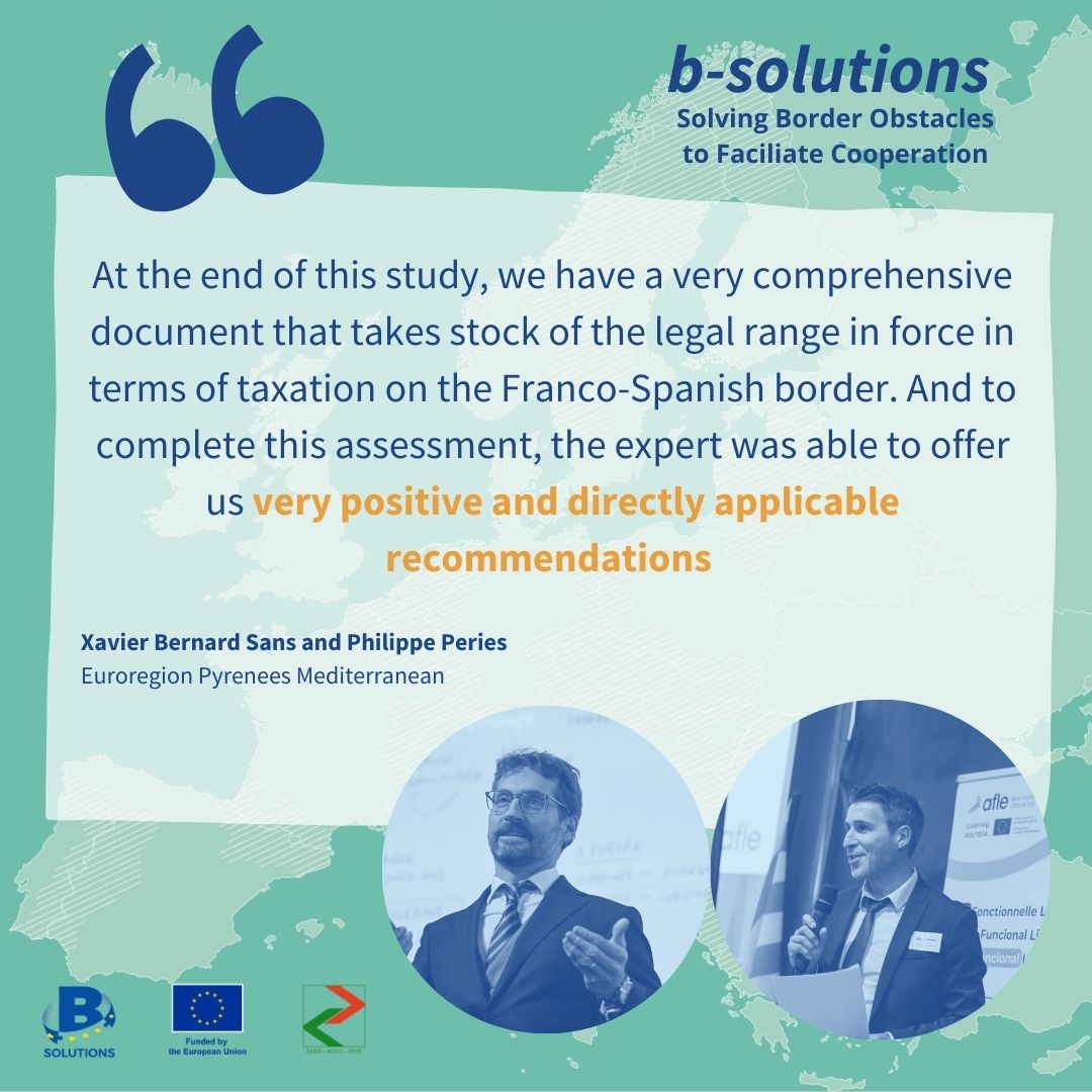 📣 Discover how the <a href="/Euroregion/">Euroregio</a> Pyrénées Méditerranée - Euroregió Pirineus Mediterrània overcame cross-border taxation challenges with the support of b-solutions! 

Read their story now! b-solutionsproject.com/post/overcomin…

#CrossBorder #Taxation #Euroregion #Bsolutions #Cooperation
