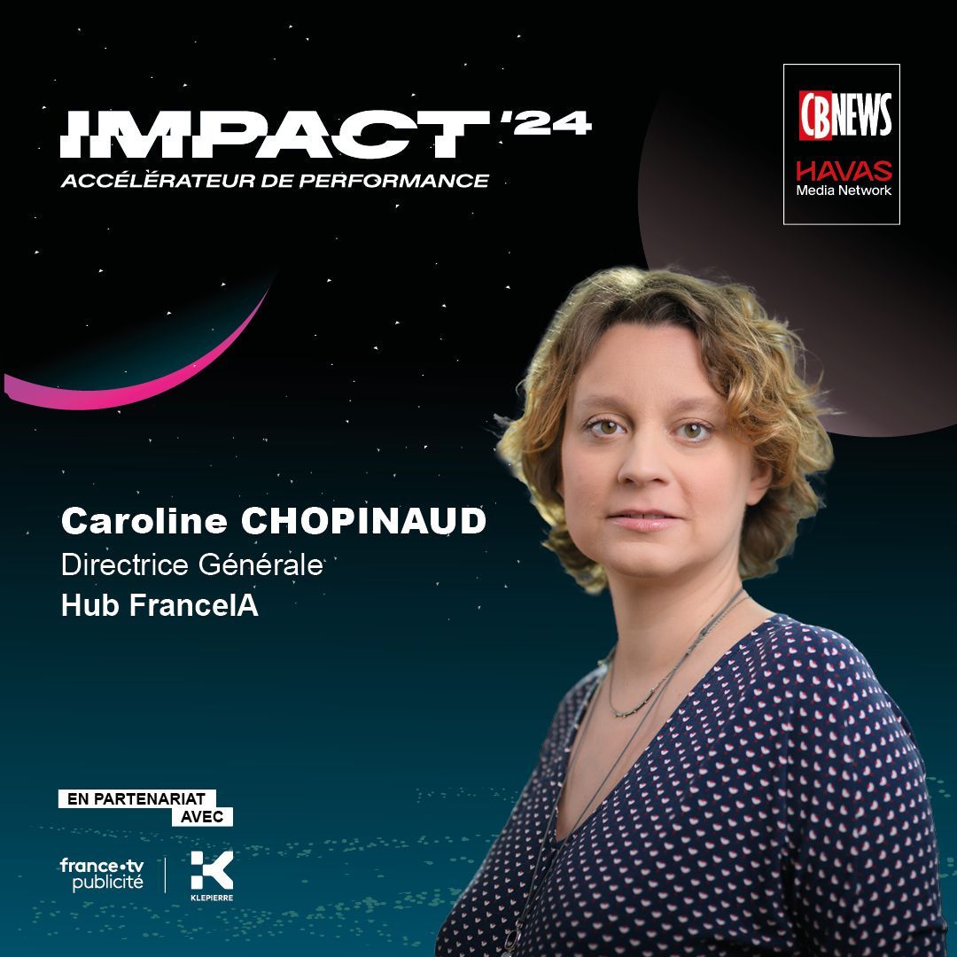 CB News (@cb_news) on Twitter photo 🚀 Caroline Chopinaud, directrice générale de <a href="/HubFranceIA/">Hub France IA</a>, interviendra le 26 novembre pour une nouvelle édition de l'événement #IMPACT24 !
Demandez votre invitation → bit.ly/3BSoffd
A la Comédie des Champs-Elysées 🚀 Caroline Chopinaud, directrice générale de <a href="/HubFranceIA/">Hub France IA</a>, interviendra le 26 novembre pour une nouvelle édition de l'événement #IMPACT24 !
Demandez votre invitation → bit.ly/3BSoffd
A la Comédie des Champs-Elysées