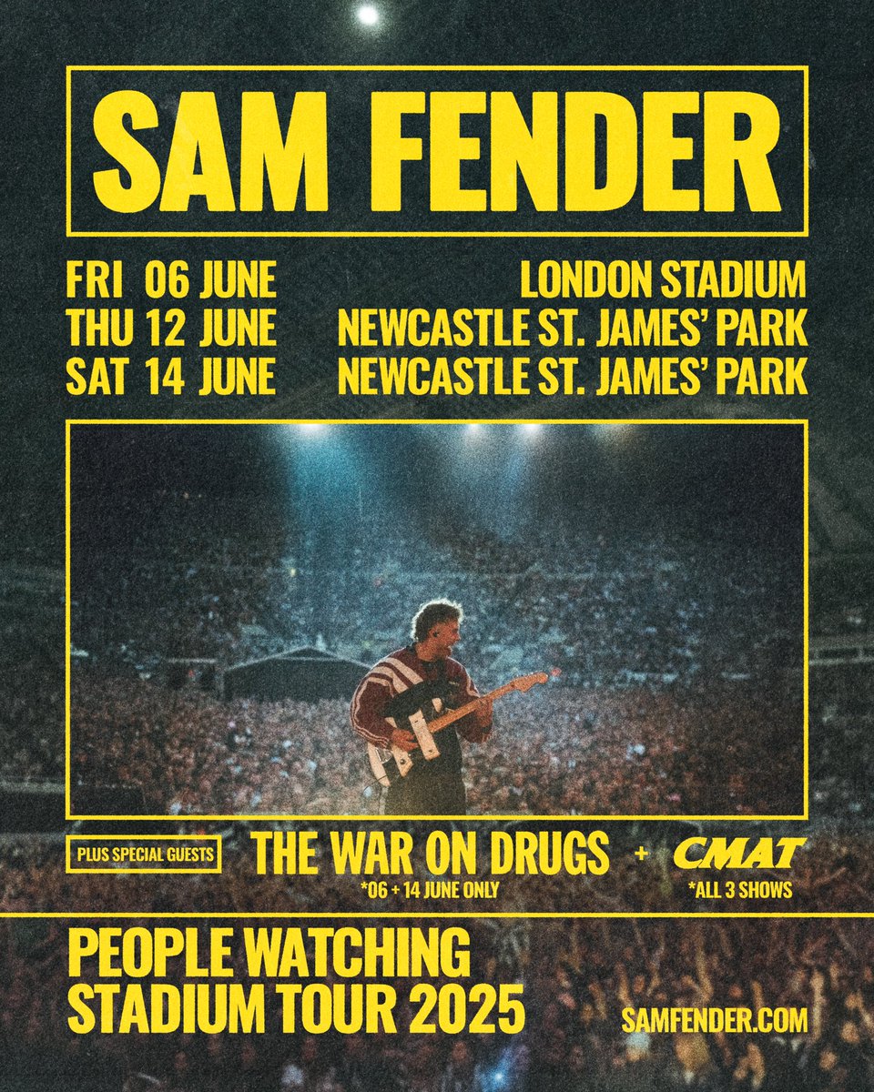 Stadium Tour!!! What the hell 🤣
LONDON STADIUM - our biggest headline show to date and a return to ST JAMES’ PARK ❤️ JUNE 2025!! Very lucky to have <a href="/TheWarOnDrugs/">The War on Drugs</a> and <a href="/cmatbaby/">cmat</a> joining us. Tickets go on general sale next Friday 29th November