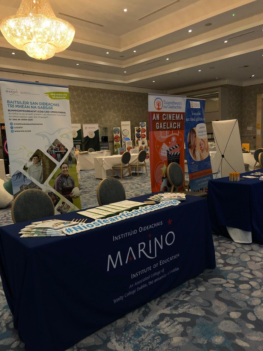 Réidh le dul ar maidin i lár an aonaigh ag Tionól Forbartha Gaeloideachas i bpáirt le COGG 2024.

Tar chun cainte linn faoi chúrsaí <a href="/MarinoInstitute/">MIE</a> ach go háirithe an Baitsiléir san Oideachas trí mheán na Gaeilge.

<a href="/Gaeloid/">Gaeloideachas</a> <a href="/CoggOid/">COGG Oideachas</a> <a href="/MIECampusLife/">MIE Campus Life</a>