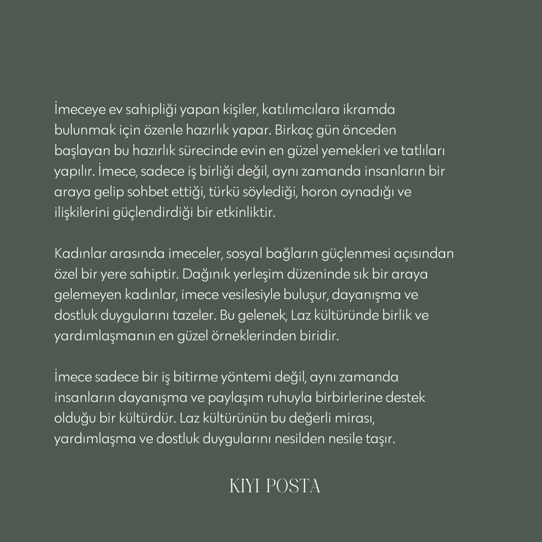 kiyiposta's tweet photo. Kadın ve erkek imeceleri genellikle ayrı ayrı yapıldığından, bu imecelerin isimleri de farklıdır. Kadınların imecesine 'noderi', kadınlar ve erkeklerin birlikte gerçekleştirdiği imeceye ise 'meci' denilmektedir.