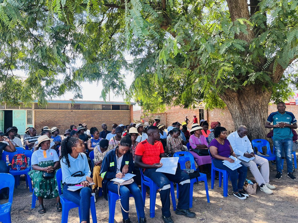 CHRA Harare (@chraharare) on Twitter photo Happening now!
<a href="/cityofharare2/">City Of Harare SunshineCity</a> in partnership with the Combined Harare Residents Association are in Mufakose conducting a consultation meeting on the Environment and Climate Policy. <a href="/CanEmbZimbabwe/">Canada in Zimbabwe</a> <a href="/JMafume/">Mayor of Harare, Jacob Mafume</a> <a href="/RoddenberryFdn/">The Roddenberry Foundation</a> <a href="/water_witness/">Water Witness</a> <a href="/EMAeep/">E.M.A</a> <a href="/akilig10/">Reuben Akili</a> <a href="/UsaidZimbabwe/">USAID Zimbabwe</a> Happening now!
<a href="/cityofharare2/">City Of Harare SunshineCity</a> in partnership with the Combined Harare Residents Association are in Mufakose conducting a consultation meeting on the Environment and Climate Policy. <a href="/CanEmbZimbabwe/">Canada in Zimbabwe</a> <a href="/JMafume/">Mayor of Harare, Jacob Mafume</a> <a href="/RoddenberryFdn/">The Roddenberry Foundation</a> <a href="/water_witness/">Water Witness</a> <a href="/EMAeep/">E.M.A</a> <a href="/akilig10/">Reuben Akili</a> <a href="/UsaidZimbabwe/">USAID Zimbabwe</a>