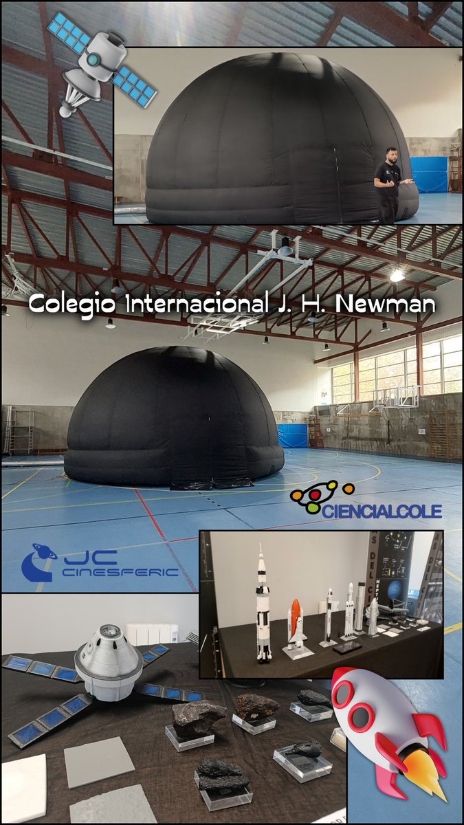 cinesferic's tweet photo. 🚀✨ ¡Aventura espacial en el Colegio @jh_newman! Una fascinante exposición sobre el espacio está llevando a los participantes a explorar planetas, estrellas y los misterios del universo. 🌌👩‍🚀👨‍🚀 🌠📚 

#DescubriendoElEspacio https://t.co/CeRYBiOYGL