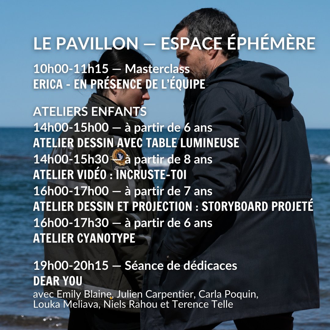 ⚡𝟯𝗘 𝗝𝗢𝗨𝗥 – 𝗠𝗔𝗥𝗦𝗘𝗜𝗟𝗟𝗘 𝗦𝗘𝗥𝗜𝗘𝗦 𝗦𝗧𝗢𝗥𝗜𝗘𝗦 𝟮𝟬𝟮𝟰 ⁠⚡

Découvrez le programme du samedi 23 novembre avec des projections, des rencontres, des avant-premières, des ateliers et des masterclass !

🎟️ bit.ly/3YdB6zZ

#FESTIVALMSS2024