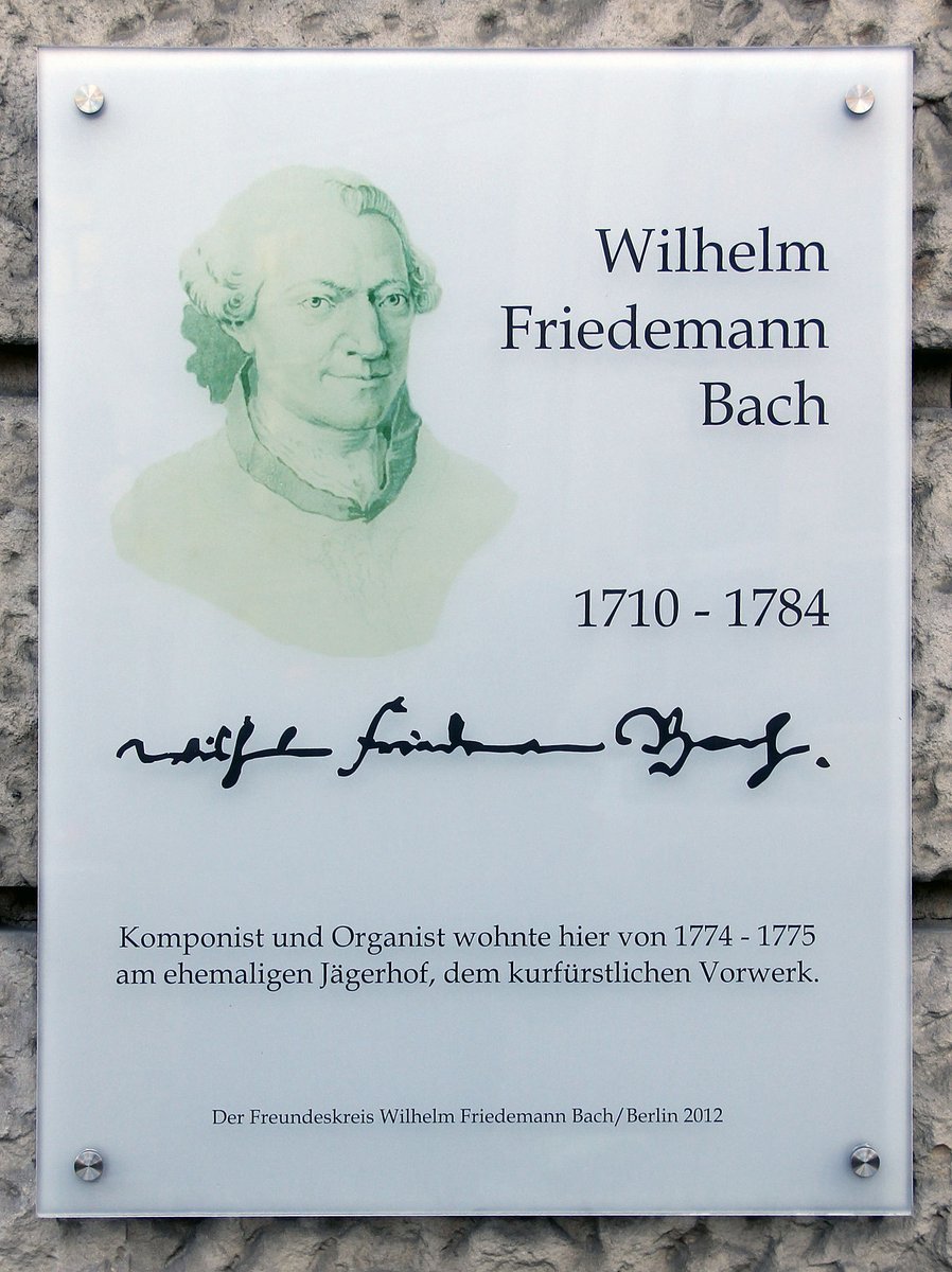 nikolausmella's tweet photo. Today marks the 314th anniversary of the birth of the German #baroque &amp; #galant composer, Wilhelm Friedemann #Bach. :-) 🍁 🧭 * #Weimar 🇩🇪 #Deutschland 

Gedenktafel, Wilhelm Friedemann Bach, Oberwallstraße 9, Berlin-Mitte, Deutschland.

📸: OTFW, Berlín. https://t.co/lVKyiatizy