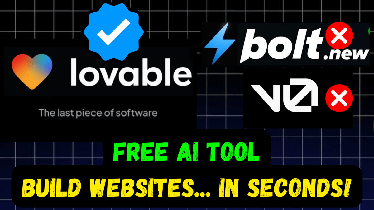 SidSarvesh's tweet image. 🚨 Is Lovable.dev the Bolt.new Killer? 🚨
We tested to see if it’s the ultimate AI-powered development tool.The results might surprise you!🤔
Watch now: youtu.be/6q3HhDom5Gs
#AIWebDevelopment #BoltNew #LovableDev #CodingWithAI