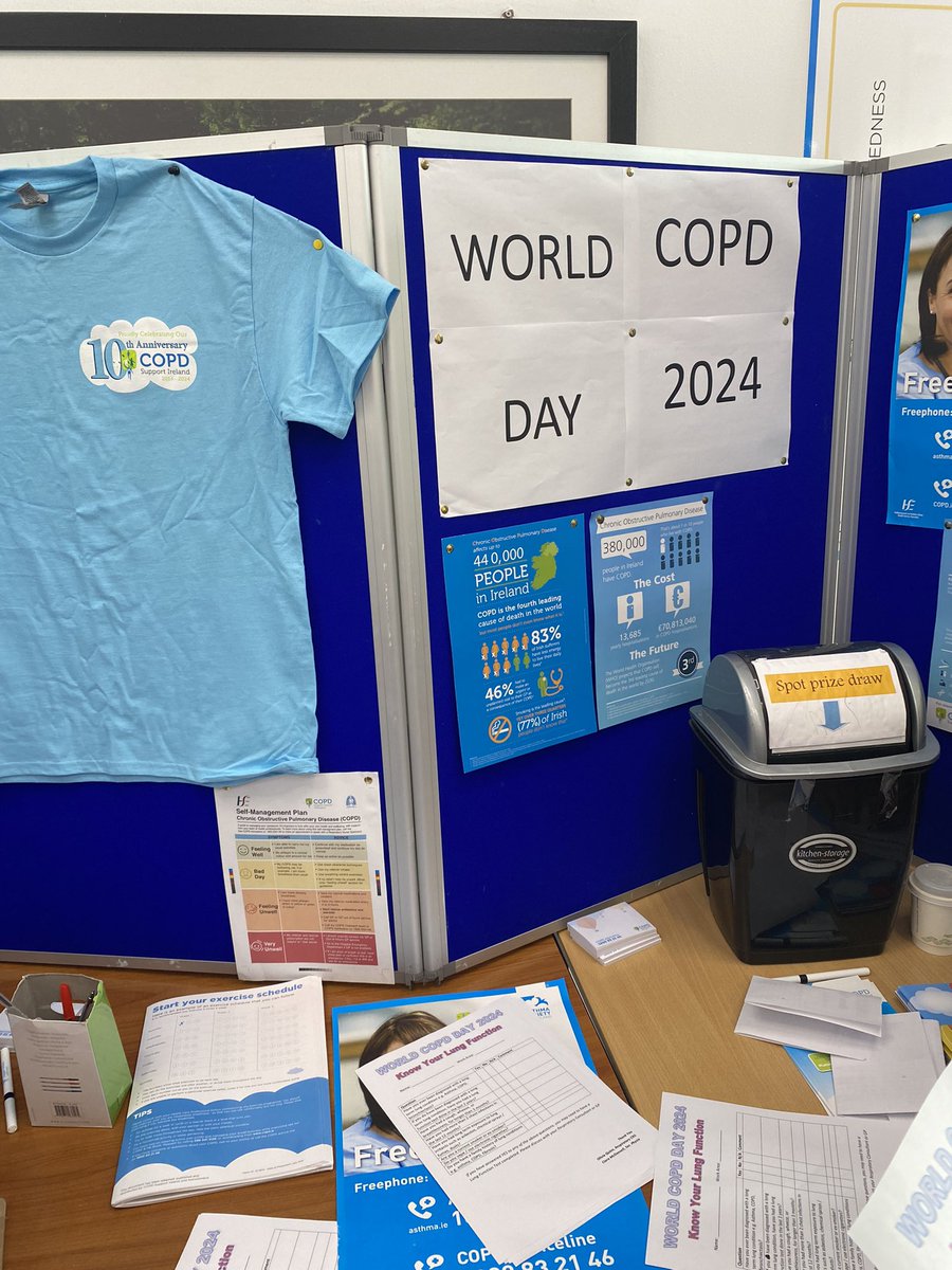 Bernie Nolan (@berniemalone18) on Twitter photo World COPD day celebrated in Nenagh Hospital. Great engagement from the staff & public at our promotional stand. Thanks to Oliva, & Ciarra. #COPD is the 4th leading cause of death in the world. <a href="/Catheri84123148/">Catherine Quinn</a> <a href="/ryan_cathrina/">Cathrina Ryan</a> <a href="/bmmurphy08/">Ber Murphy</a> <a href="/HSEMidWest/">HSE Mid West</a> <a href="/niamhkea/">Niamh Keating</a> World COPD day celebrated in Nenagh Hospital. Great engagement from the staff & public at our promotional stand. Thanks to Oliva, & Ciarra. #COPD is the 4th leading cause of death in the world. <a href="/Catheri84123148/">Catherine Quinn</a> <a href="/ryan_cathrina/">Cathrina Ryan</a> <a href="/bmmurphy08/">Ber Murphy</a> <a href="/HSEMidWest/">HSE Mid West</a> <a href="/niamhkea/">Niamh Keating</a>