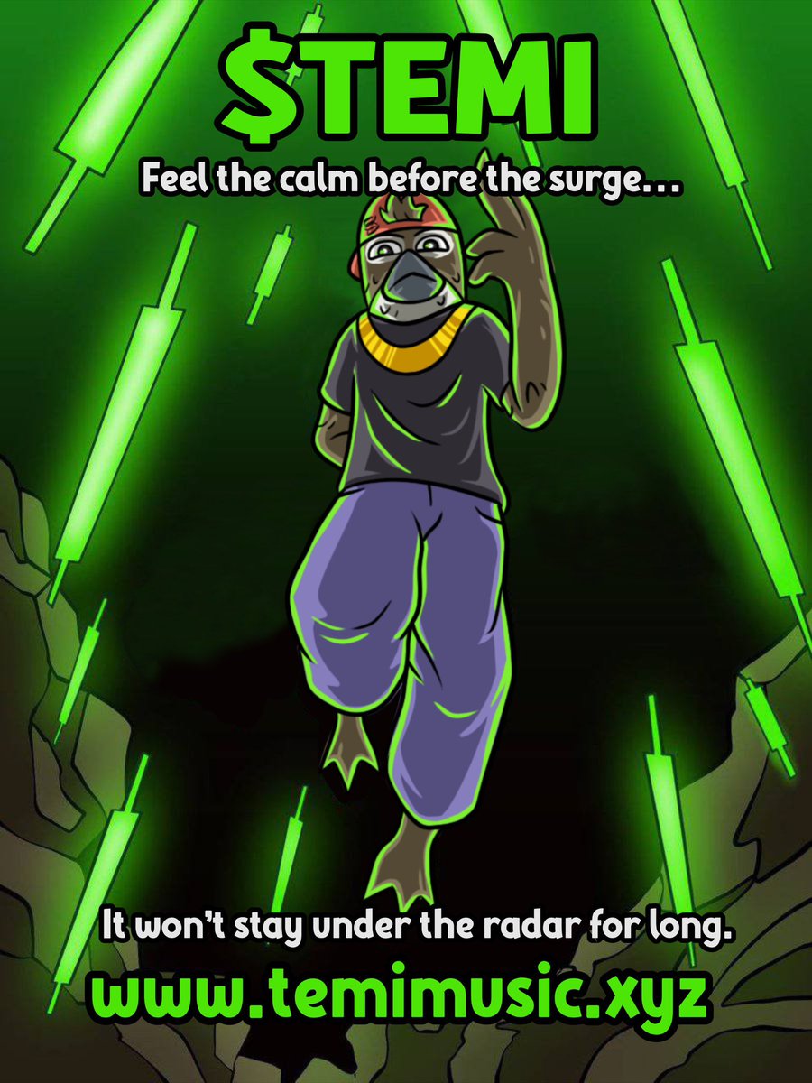 <a href="/CryptoTalkMan/">CTM</a> $TEMI is always hustling—first music memecoin on Solana, aiming for the top. Are you riding the wave? 🌊

CA: 4Bp6mKmq5E5wACgCqTNndu2wiEo5xp5TEfYfvckUhGS3
