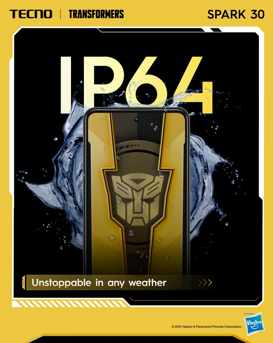 Rain or dust? No worries!
The IP64-rated TECNO SPARK 30 stays unstoppable in any weather.
Get yours today!
#SPARK30Series #RollOut