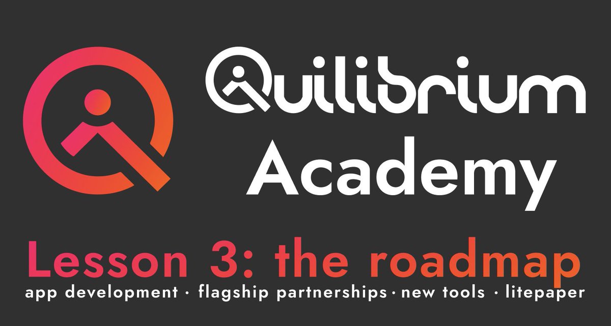 petejcrypto's tweet image. 🧑‍🎓 @QuilibriumInc Academy Lesson 3

TL;DR: v2.1 mainnet, node dashboard, and network explorer late Q4/early Q1. This also unlocks app development and the Q Compute language. Q1 will also bring flagship partnerships, a two way bridge a new litepaper and more.

Continued below.....…