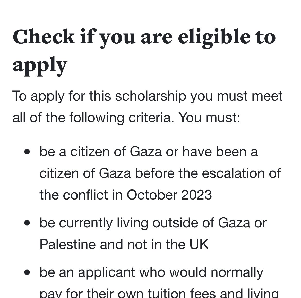 Out-Spoken Press (@outspoken_press) on Twitter photo >> <a href="/UniversityLeeds/">University of Leeds</a> has a fully funded scholarship program for all undergraduate & masters courses for students from Gaza (currently outside of Palestine and not in the UK)
Applications open early 2025, but you can register interest here now:
leeds.ac.uk/masters-schola… >> <a href="/UniversityLeeds/">University of Leeds</a> has a fully funded scholarship program for all undergraduate & masters courses for students from Gaza (currently outside of Palestine and not in the UK)
Applications open early 2025, but you can register interest here now:
leeds.ac.uk/masters-schola…