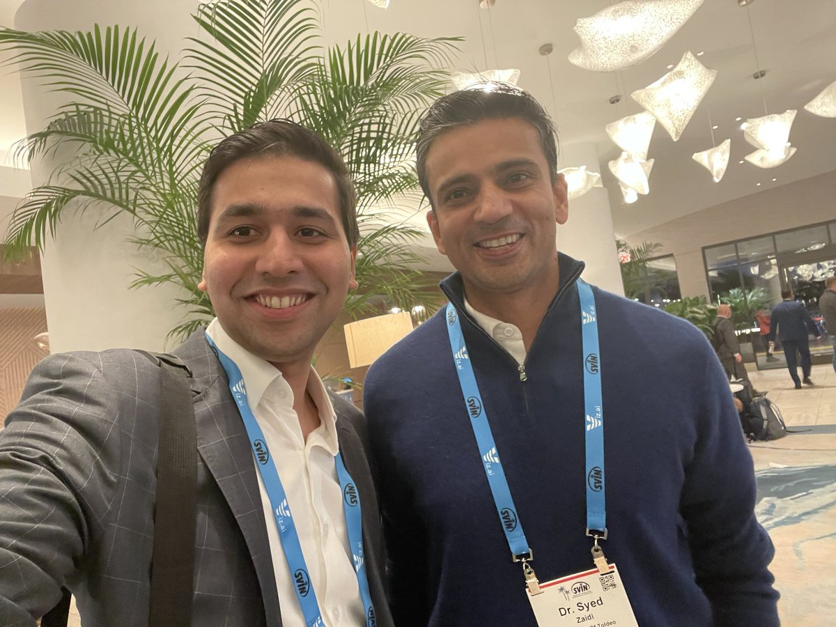 Another wonderful day at #SVIN24 meeting people that you have admired for so long <a href="/TudorGJovin/">Tudor G. Jovin, MD</a> <a href="/FazalZaidi9/">Fazal Zaidi, MD, FAHA, FSVIN</a>. This meeting keeps getting bigger and more exciting! 😁 <a href="/svinsociety/">SVIN</a> <a href="/SVINJournal/">Stroke: Vascular and Interventional Neurology</a> <a href="/MThrombectomy/">Mission Thrombectomy</a>
