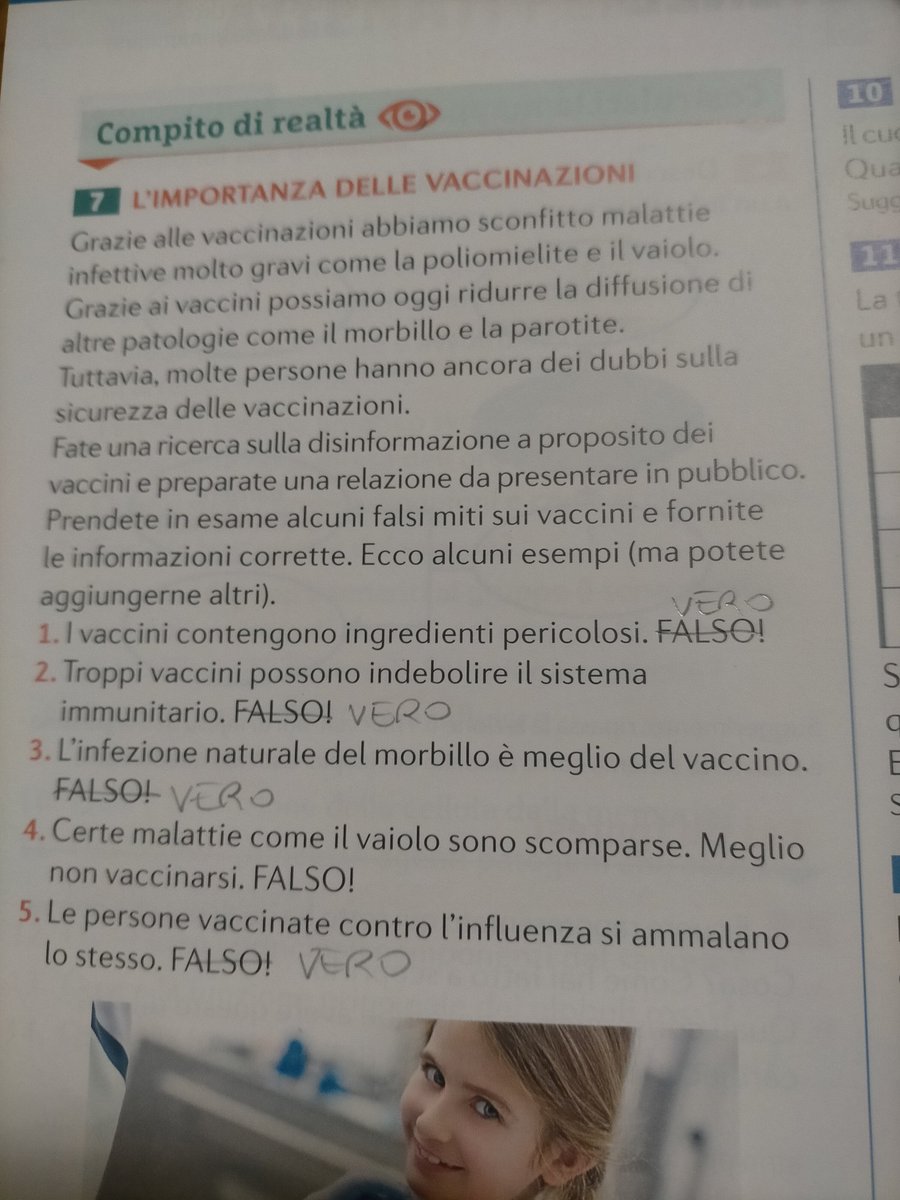 ElisaconlaL's tweet photo. Ricordatevi di correggere i libri prima dei #compiti. Basta propaganda di Big Pharma a #scuola ! https://t.co/yG1ruah8xn