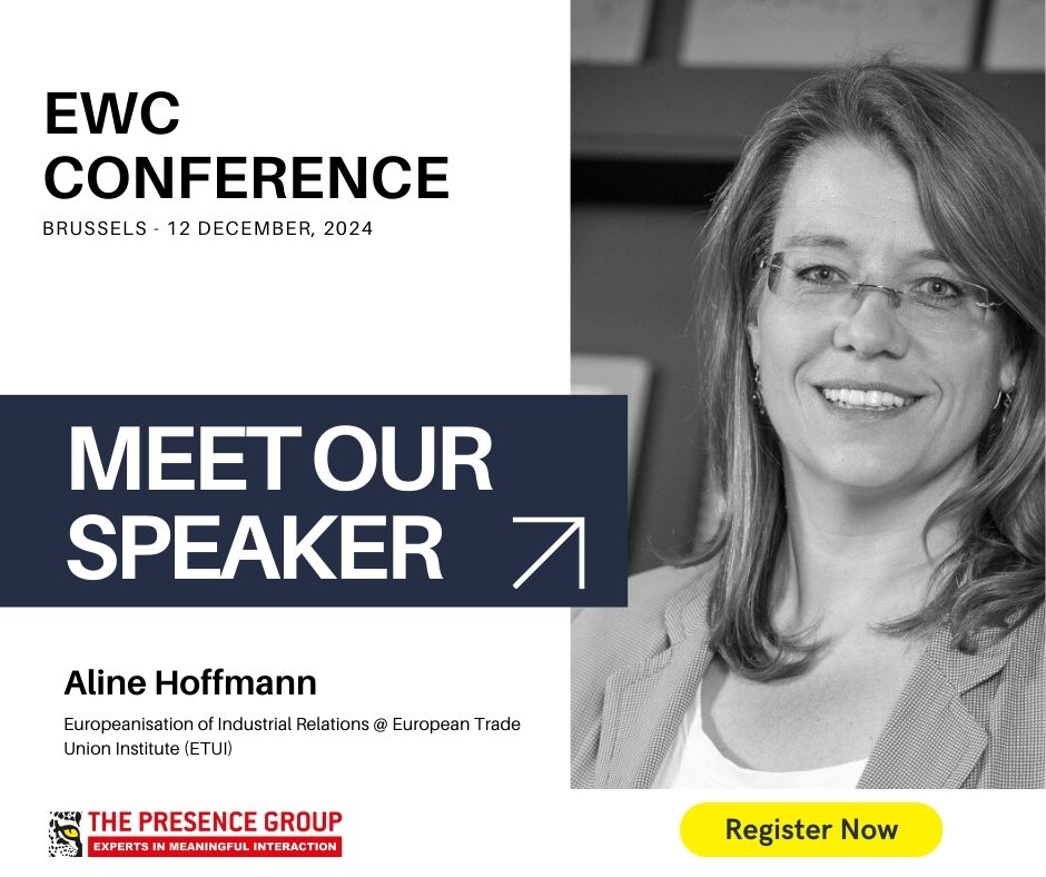 #MeetTheSpeaker: Aline Hoffmann

She will lead the session:  Introducing the Transnational Restructuring Navigator

👉 Register now to secure your spot: presencegroup.eu/en/ewc-confere…

#EuropeanWorksCouncil #Conference2024