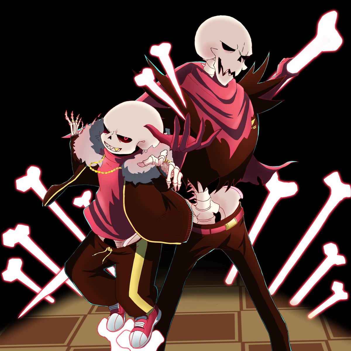 Gua_Qua's tweet photo. エジマス共闘してほしい
#Underfell #fontcest #fellcest #papysans #undertaleAU https://t.co/TvH7UnYh18
