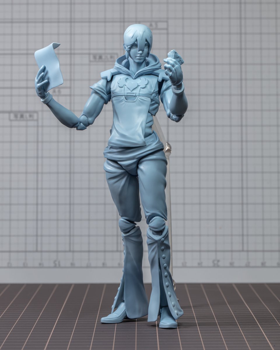 『JOJO magazine 2024 WINTER』の初版購入者限定通販は、
超像可動『The JOJOLands』「ジョディオ・ジョースター」フィギュア！
『The JOJOLands』の初となるフィギュアが初版購入者限定通販で登場！

今回は原型のポーズ2種を公開！
＃ジョジョマガジン