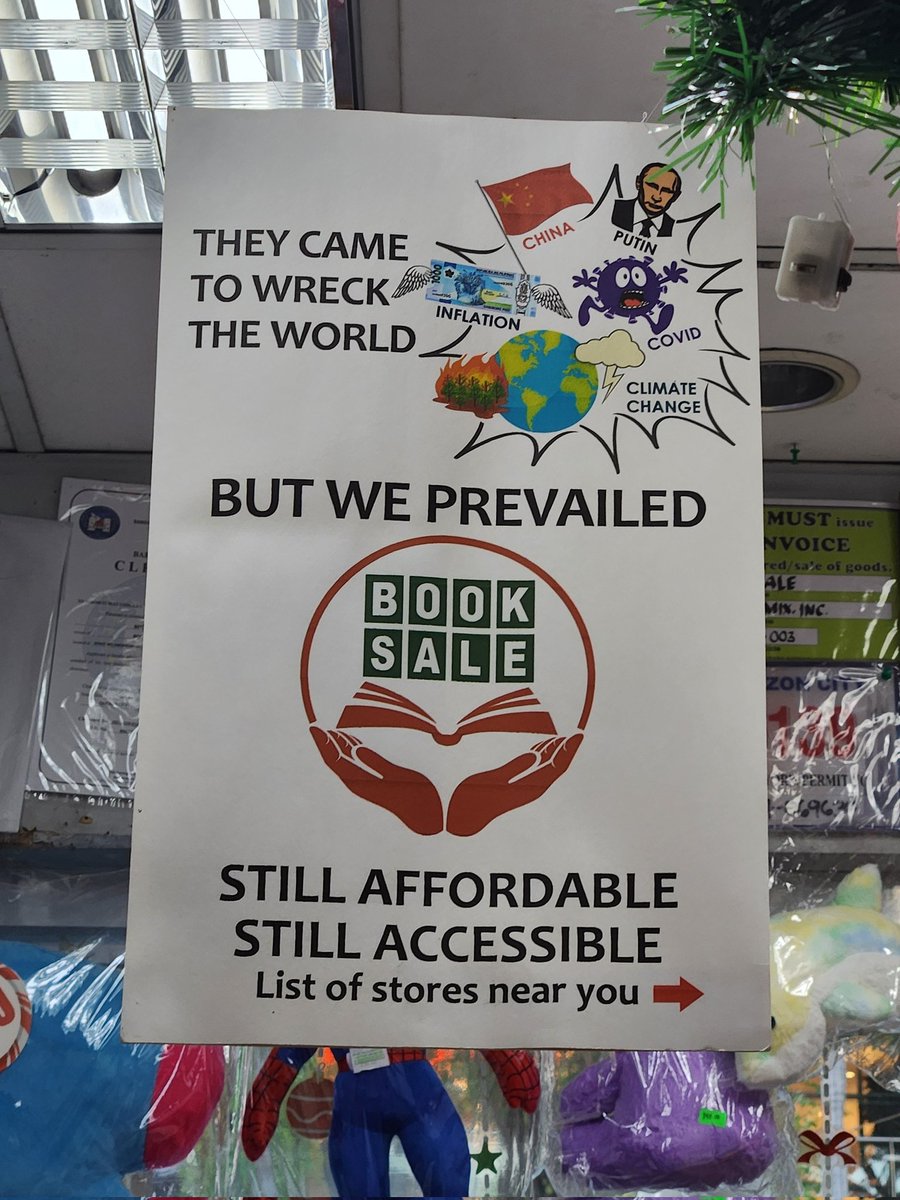 this booksale sign goes hard