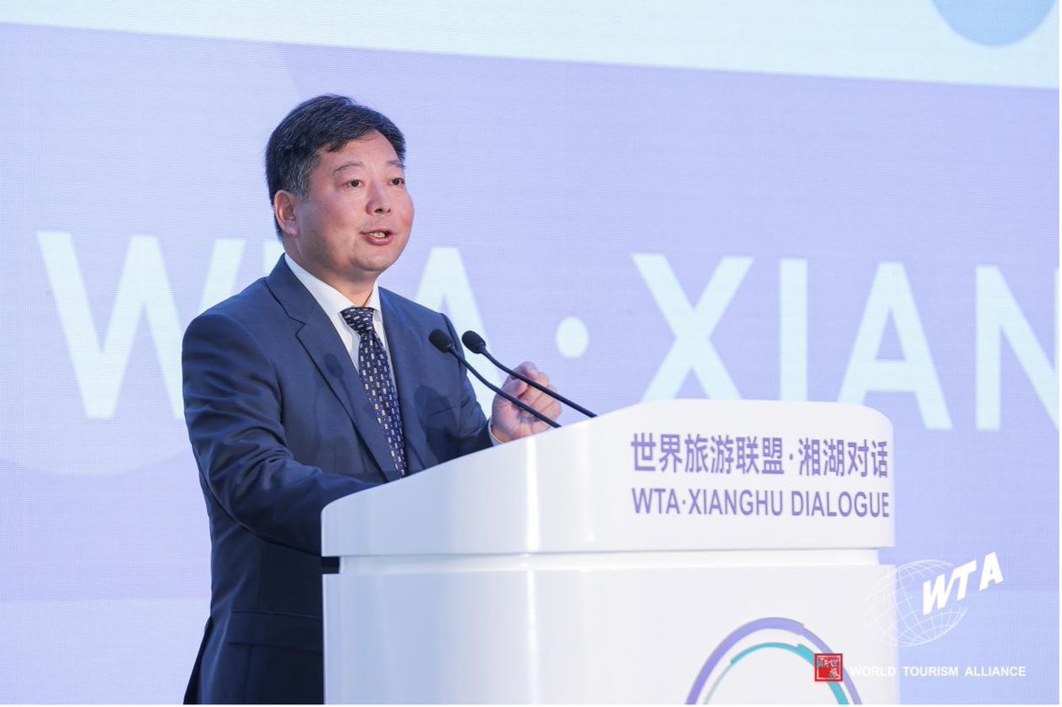 wtasocials's tweet photo. 【Insights & Inspirations】

Recently, the "WTA·Xianghu Dialogue 2024" was successfully held in Sanya, Hainan, China.

Mr. CHEN Tiejun, Secretary of the Party Leadership Group and Director-General of the Department of Tourism, Culture, Radio, Television, and Sports of Hainan Province of China, highlighted that the Hainan Free Trade Port policies have significantly enhanced the province’s tourism industry. These policies open new avenues for tourism exchanges between China and the Asia-Pacific region, enhance air route cooperation, and promote professional exchanges. They also reinforce Hainan’s role in the international tourism market. Hainan warmly invites global tourism partners to collaborate and contribute to the prosperity of the global tourism industry, sharing in the strength and opportunities offered by "Hainan Power".

More Info: https://t.co/OdX2XUPaE6

#WTAEvent #WTAXianghuDialogue #GlobalTourism #TourismInnovation