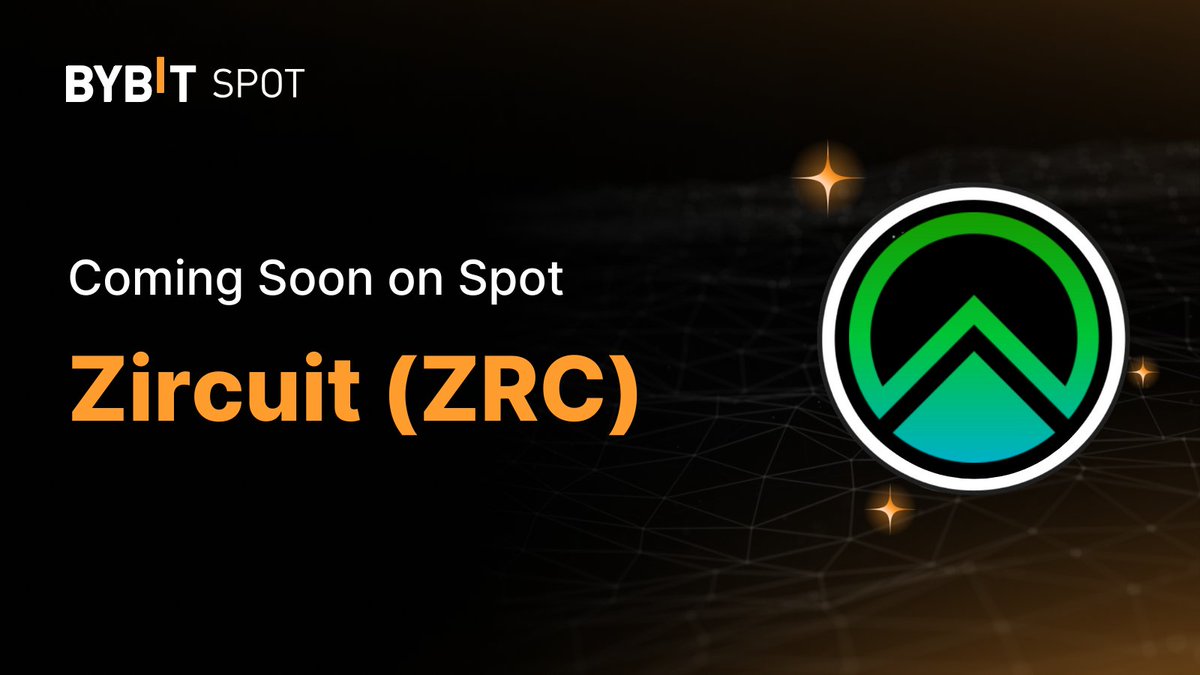 Bybit_Official's tweet photo. 📣 $ZRC is Coming Soon to the #BybitSpot Trading Platform With @zircuit 

🗓 Listing: Nov 25 10AM UTC 

Deposits and withdrawals will be available via the Ethereum and Zircuit Network.

🎁  Grab a Share of the 5,000,000 #ZRC Prize Pool

📈Join now: https://t.co/srn2DpnQay https://t.co/xNaklagk3Z